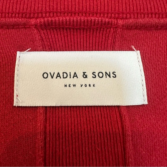Ovadia & Sons Red Dune Inside Out Sweatshirt Mens Crew Neck Sweatshirt Size XL - Picture 10 of 14